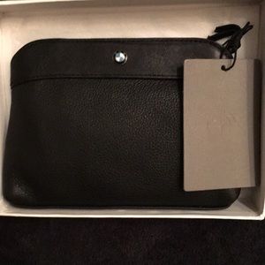BMW leather cosmetic bag